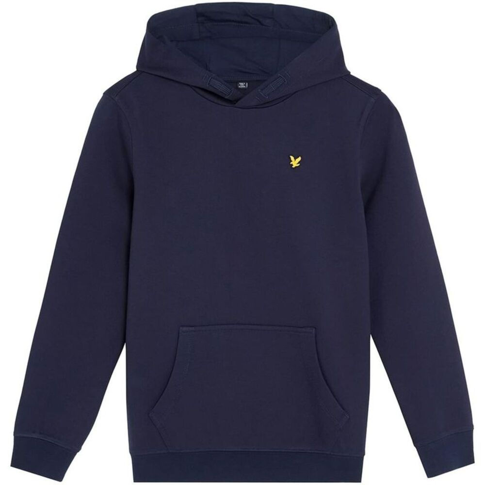 Lyle & Scott Childrens/Kids Embroidered Logo Kangaroo Pocket Hoodie / Dark Navy